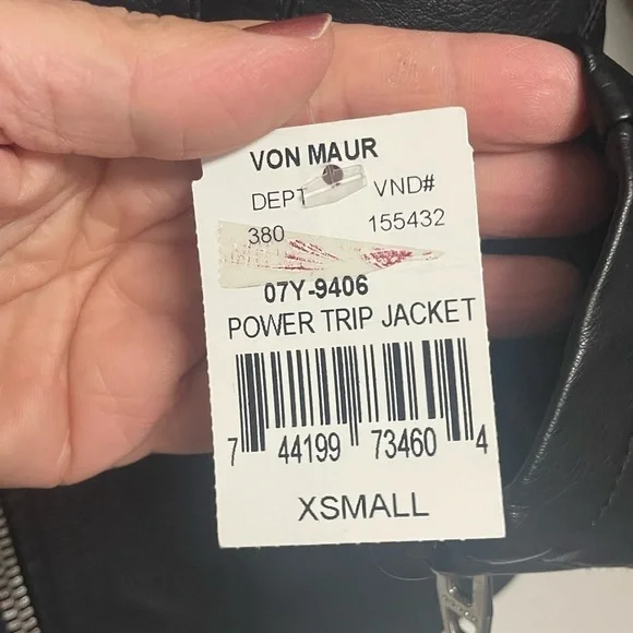 Blank NYC Power Trip Moto Vegan Leather Jacket XS - Picture 6 of 11